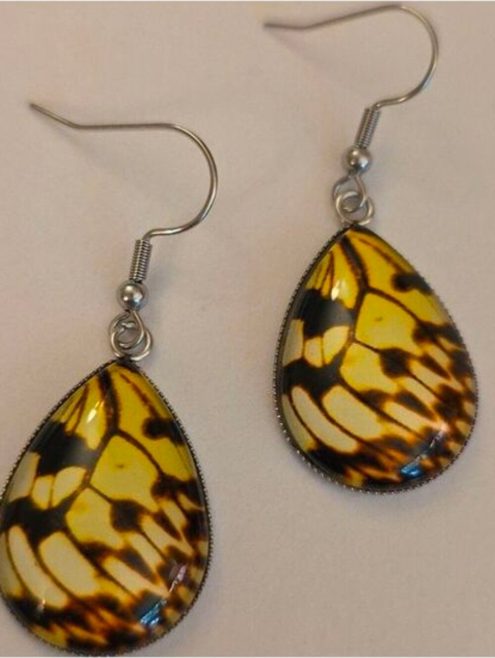 Monarch Butterfly Teardrop multicolor Acrylic Earrings